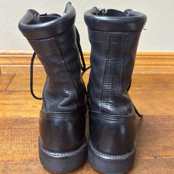 Corcoran Boots Mens Size 8.5 Black Paratrooper Cap Toe Vibram Made in USA 1525 - Picture 2 of 11